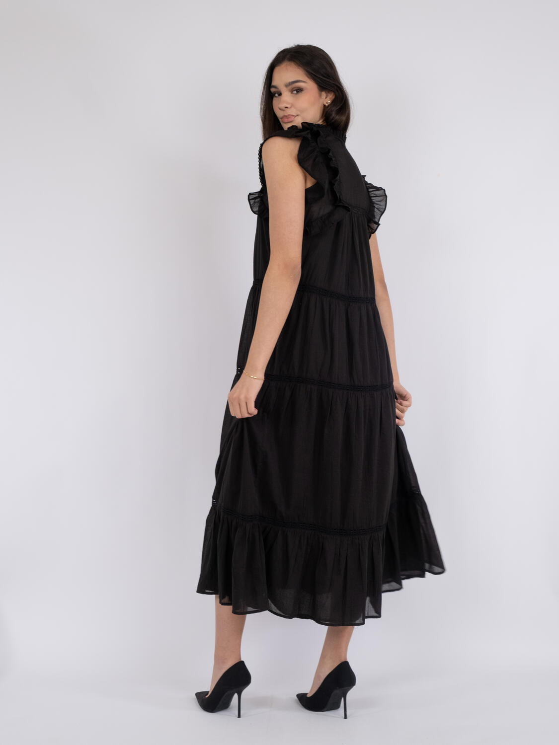Ankita S Voile kjole - Sort